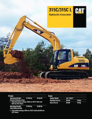 Excavatoare pe șenile Caterpillar 315C