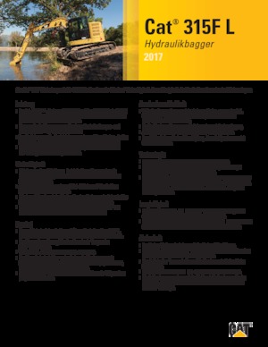 Excavatoare pe șenile Caterpillar 315F L