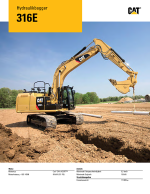 Excavatoare pe șenile Caterpillar 316E L