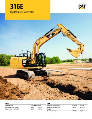 Excavatoare pe șenile Caterpillar 316E