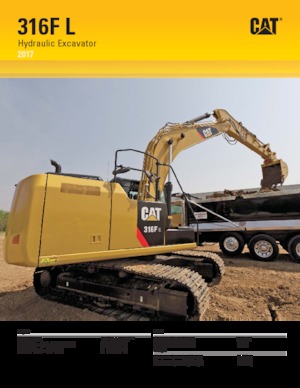 Excavatoare pe șenile Caterpillar 316F L