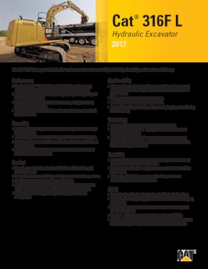 Excavatoare pe șenile Caterpillar 316F L