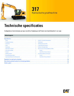 Excavatoare pe șenile Caterpillar 317