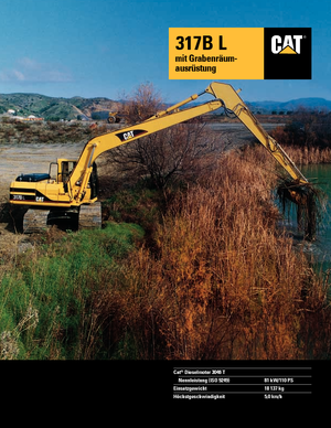 Excavatoare pe șenile Caterpillar 317 B L Mono