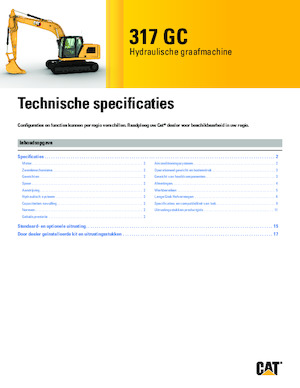 Excavatoare pe șenile Caterpillar 317 GC