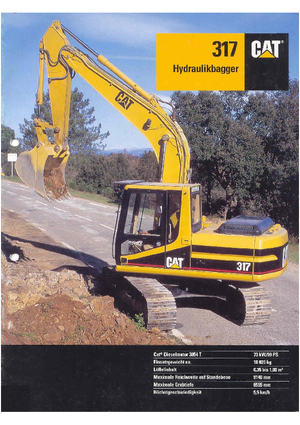 Excavatoare pe șenile Caterpillar 317 VAH