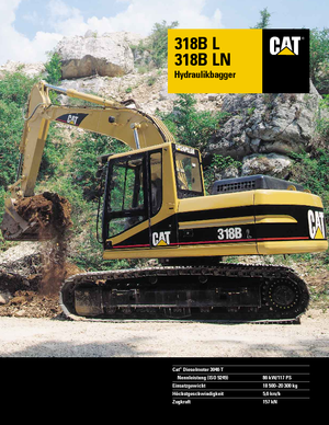Excavatoare pe șenile Caterpillar 318 B L