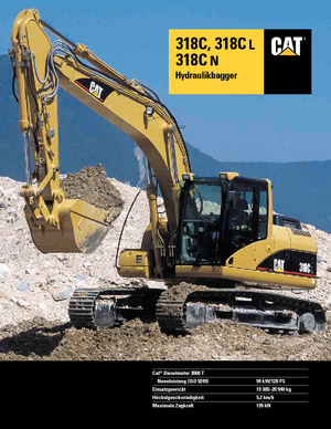 Excavatoare pe șenile Caterpillar 318 C L