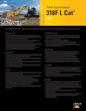 Excavatoare pe șenile Caterpillar 318F L