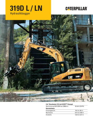 Excavatoare pe șenile Caterpillar 319D L