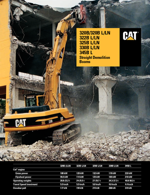 Excavatoare pe șenile Caterpillar 325 B LN
