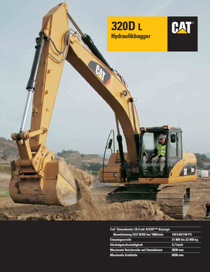 Excavatoare pe șenile Caterpillar 320D L