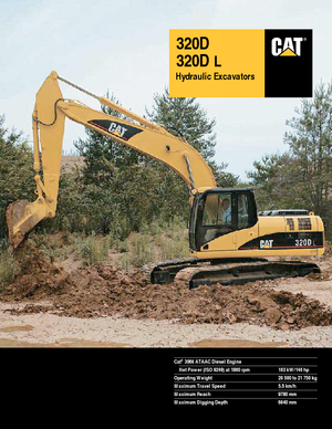 Excavatoare pe șenile Caterpillar 320D L