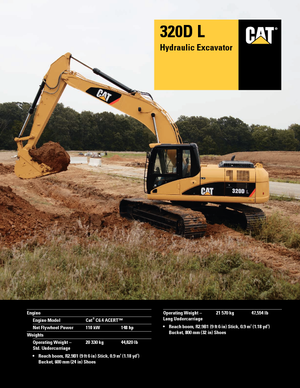 Excavatoare pe șenile Caterpillar 320D L