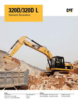 Excavatoare pe șenile Caterpillar 320D LRR
