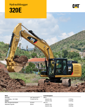 Excavatoare pe șenile Caterpillar 320E L