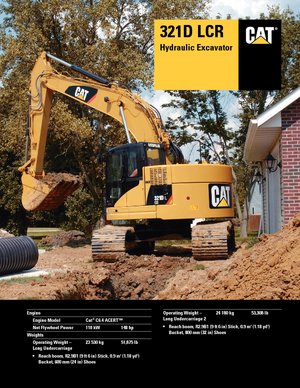 Excavatoare pe șenile Caterpillar 321D LCR