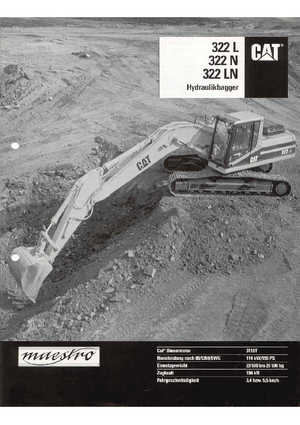 Excavatoare pe șenile Caterpillar 322 L N