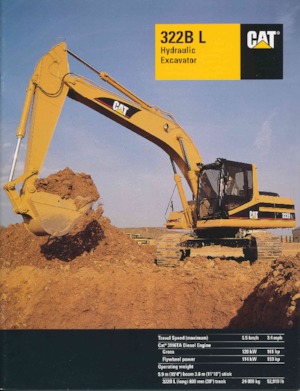 Excavatoare pe șenile Caterpillar 322B