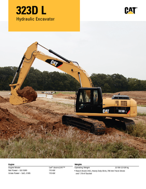 Excavatoare pe șenile Caterpillar 323D L