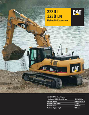 Excavatoare pe șenile Caterpillar 323D L