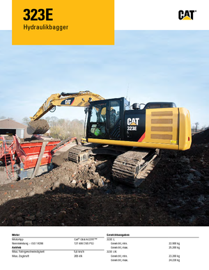 Excavatoare pe șenile Caterpillar 323E L