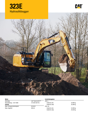 Excavatoare pe șenile Caterpillar 323E LN