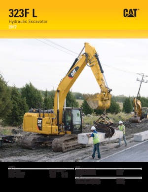 Excavatoare pe șenile Caterpillar 323F L