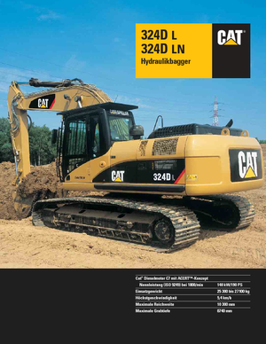 Excavatoare pe șenile Caterpillar 324D LN