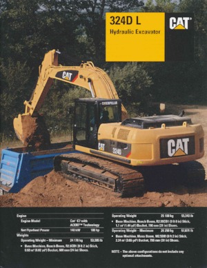Excavatoare pe șenile Caterpillar 324D