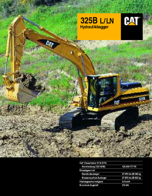 Excavatoare pe șenile Caterpillar 325 B LN