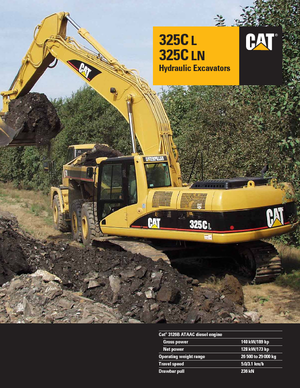 Excavatoare pe șenile Caterpillar 325 C LN