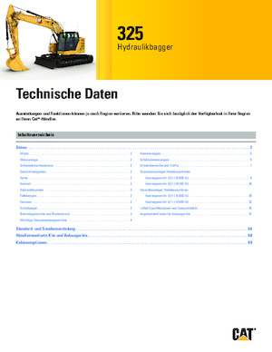 Excavatoare pe șenile Caterpillar 325