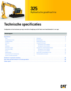 Excavatoare pe șenile Caterpillar 325