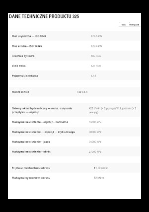 Excavatoare pe șenile Caterpillar 325