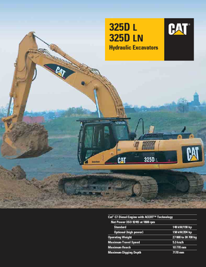 Excavatoare pe șenile Caterpillar 325D LN