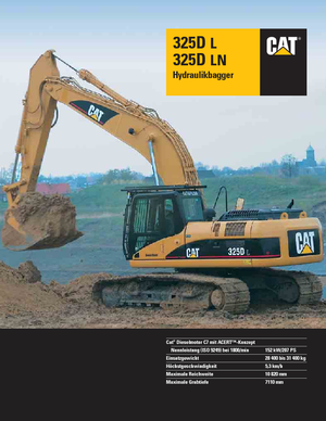 Excavatoare pe șenile Caterpillar 325D LN