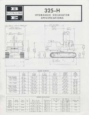 Excavatoare pe șenile Bucyrus 325-H