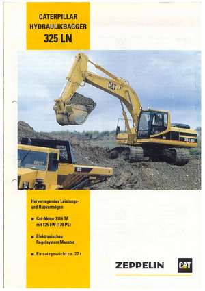 Excavatoare pe șenile Caterpillar 325 L N (m)