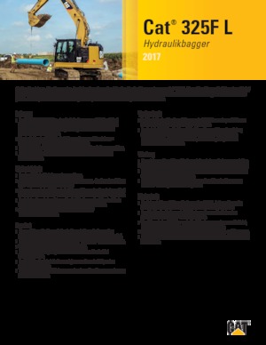 Excavatoare pe șenile Caterpillar 325F L