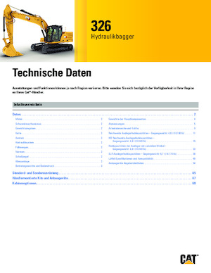 Excavatoare pe șenile Caterpillar 326