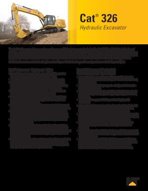 Excavatoare pe șenile Caterpillar 326