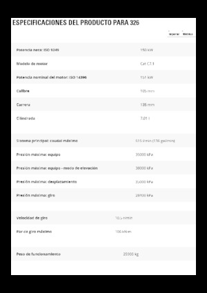 Excavatoare pe șenile Caterpillar 326