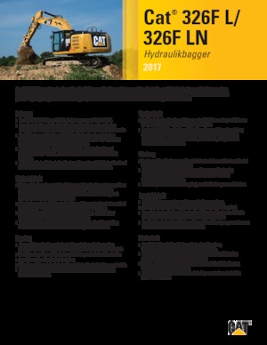 Excavatoare pe șenile Caterpillar 326F LN