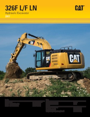 Excavatoare pe șenile Caterpillar 326F LN