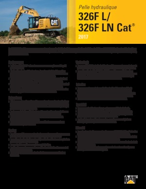Excavatoare pe șenile Caterpillar 326F LN