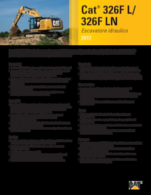 Excavatoare pe șenile Caterpillar 326F LN