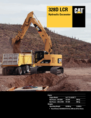 Excavatoare pe șenile Caterpillar 328D LCR