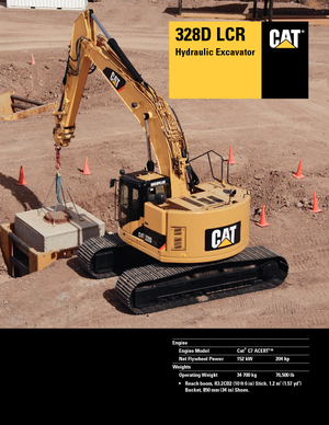 Excavatoare pe șenile Caterpillar 328D LCR