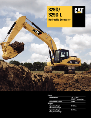 Excavatoare pe șenile Caterpillar 329D LN